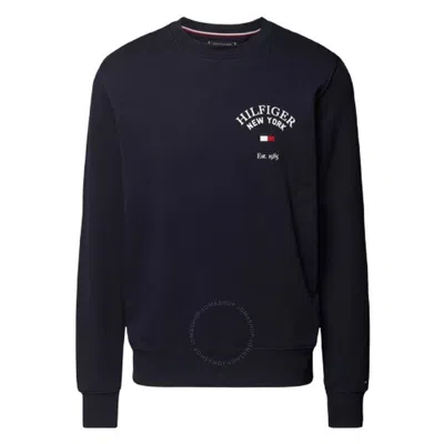Tommy Hilfiger Arched Varsity Sweatshirt In Desert Storm In Blue