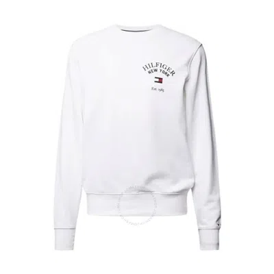 Tommy Hilfiger Arched Varsity Sweatshirt In White