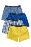 Tommy Hilfiger Assorted 4-pack Cotton Boxers In Multi