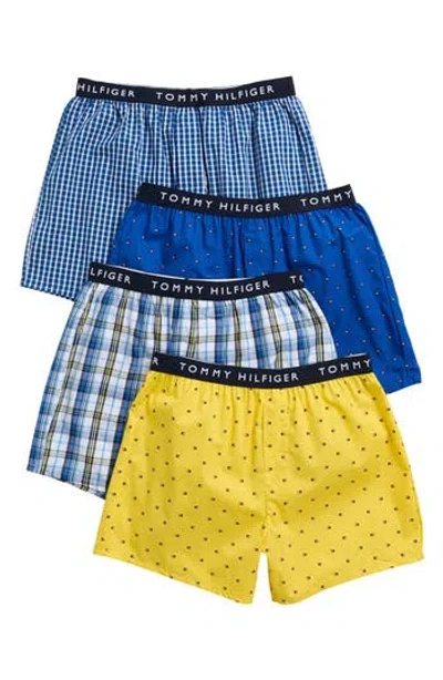 Tommy Hilfiger Assorted 4-pack Cotton Boxers In Multi