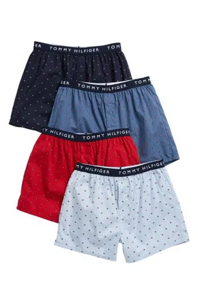 Tommy Hilfiger Assorted 4-pack Cotton Boxers In Multi