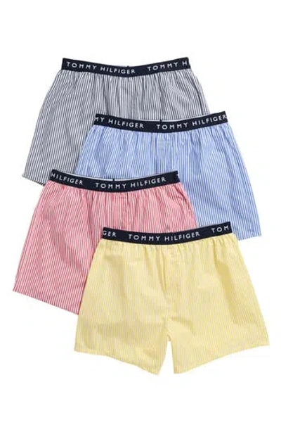 Tommy Hilfiger Assorted 4-pack Cotton Boxers In Multi