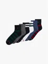 Tommy Hilfiger Athletic Quarter Top Sock 6 In Multi