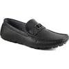 Tommy Hilfiger Attle Driver Loafer In Black Saffiano Texture