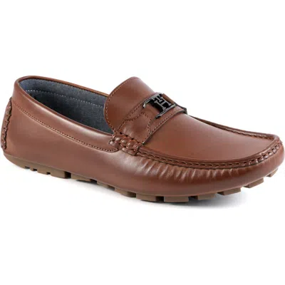 Tommy Hilfiger Attle Driver Loafer In Medium Brown