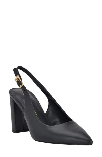 Tommy Hilfiger Azalee Block Heel Slingback Pump In Black
