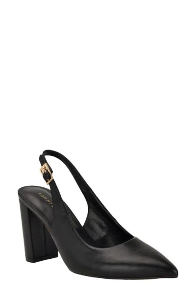 TOMMY HILFIGER TOMMY HILFIGER AZALEE BLOCK HEEL SLINGBACK PUMP
