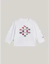 Tommy Hilfiger Babies' Flocked Captain Logo T In White