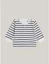 Tommy Hilfiger Babies' Nautical Stripe Stretch T In Navy Stripe