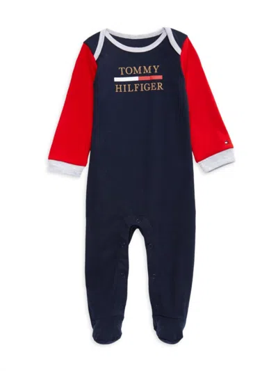Tommy Hilfiger Baby Boy's Logo Graphic Overalls In Red