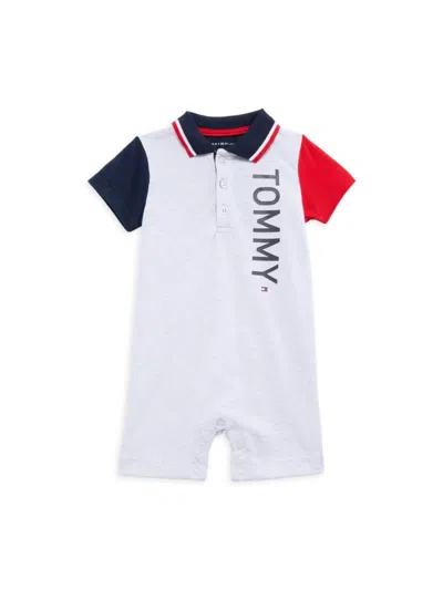 Tommy Hilfiger Baby Boy's Logo Romper In White