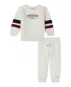 Tommy Hilfiger Baby Boys 2-piece Diamond Quilted T-shirt And Joggers Set In White
