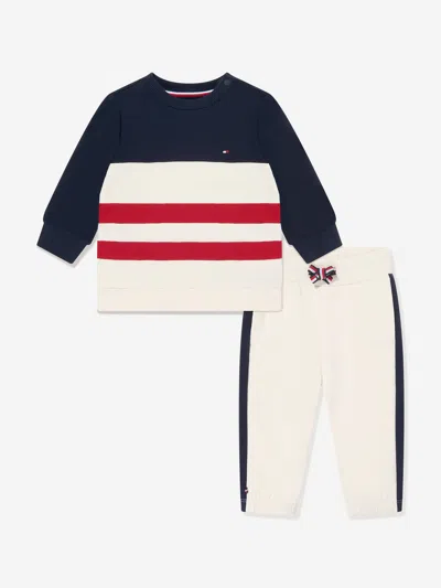 Tommy Hilfiger Kids'  Baby Boys Colourblock Tracksuit In Multicoloured