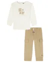 Tommy Hilfiger Baby Boys Crewneck Top And Pants, 2-piece Set In Multi