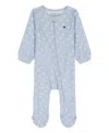 Tommy Hilfiger Baby Boys Logo Print Footed Coverall In Blue