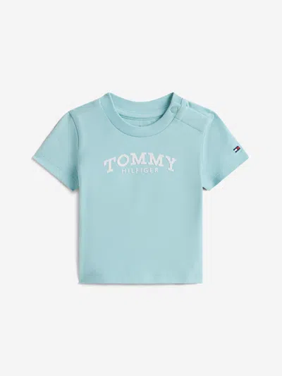 Tommy Hilfiger Baby Boys Monotype Logo T-shirt In Blue