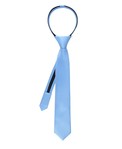 Tommy Hilfiger Baby Boys' Orleans Solid Pre-tied Zipper Tie In Blue