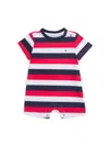 Tommy Hilfiger Baby's Cotton Blend Striped Romper