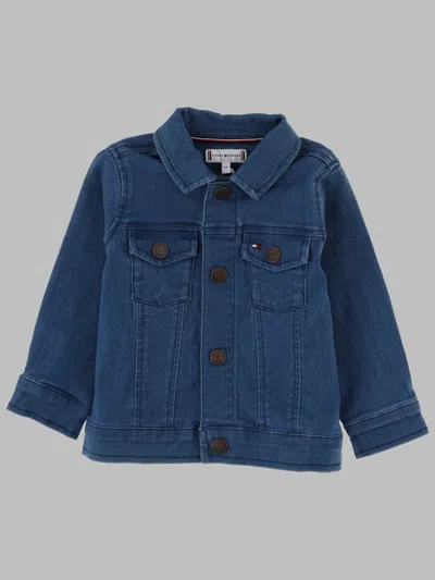 Tommy Hilfiger Denim Cotton Jacket In Blue