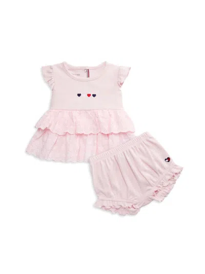 TOMMY HILFIGER BABY GIRL'S 2-PIECE DRESS & BLOOMERS SET