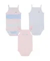 Tommy Hilfiger Baby Girls 3-pack Pastel Patterns Tank Bodysuits