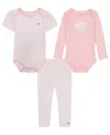Tommy Hilfiger Baby Girls 3-piece Bodysuit And Pants Set In Multi
