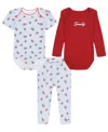 Tommy Hilfiger Baby Girls 3-piece Bodysuits And Leggings Set In Multi