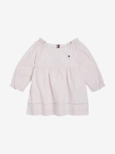 Tommy Hilfiger Baby Girls Ithaca Long Sleeve Dress In Pink