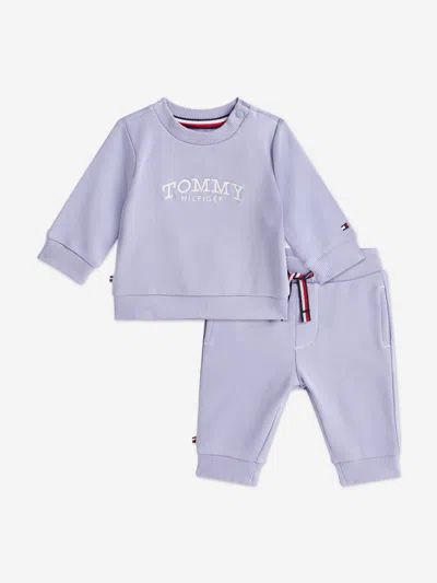 Tommy Hilfiger Baby Girls Monotype Tracksuit In Purple