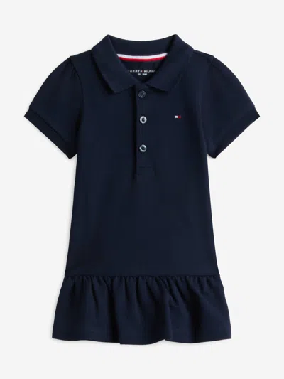 Tommy Hilfiger Baby Girls Pique Polo Dress In Blue