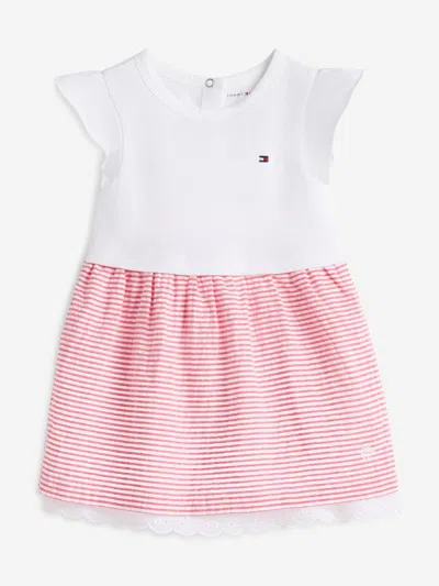 Tommy Hilfiger Baby Girls Seersucker Combi Dress In Multi