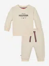 Tommy Hilfiger Baby Monotype Logo Tracksuit In Ivory