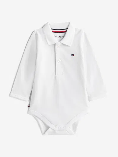 Tommy Hilfiger Kids'  Baby Polo Bodysuit In White