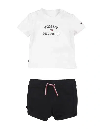 Tommy Hilfiger Baby Set White Size 3 Cotton, Elastane In White