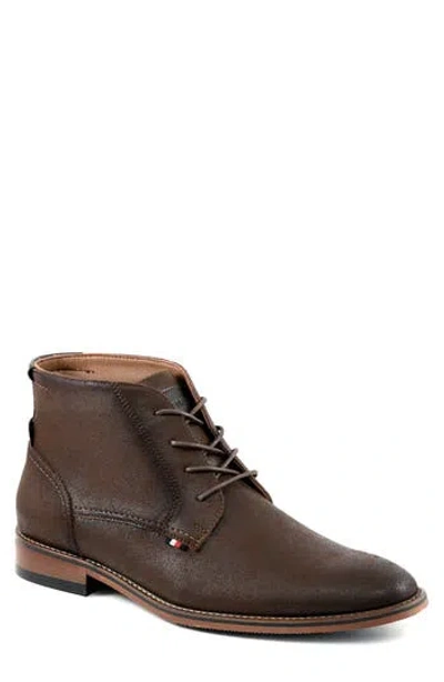 Tommy Hilfiger Bage Chukka Boot In Dark Brown