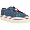 Tommy Hilfiger Balie 2 Womens Denim Slip-on Casual And Fashion Sneakers In Navy Stripe Multi