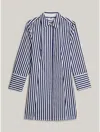 Tommy Hilfiger Banker Stripe Mini Shirtdress In Banker Stripe Ancient / Navy