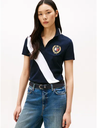 Tommy Hilfiger Banner Stripe Stretch In Blue