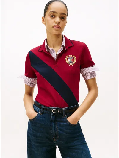 Tommy Hilfiger Banner Stripe Stretch In Red