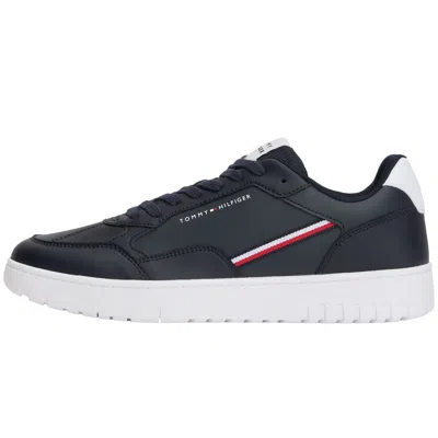 Tommy Hilfiger Basket Core Trainers Navy In Black