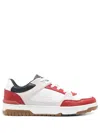 Tommy Hilfiger Basket Street Block Leather Sneakers In White
