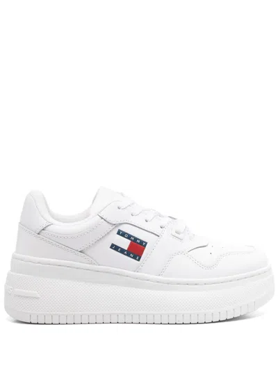 Tommy Hilfiger Basketball Sneakers In White