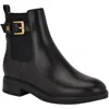 Tommy Hilfiger Baylon Womens Faux Leather Block Heel Chelsea Boots In Black
