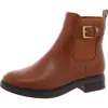 Tommy Hilfiger Baylon Womens Faux Leather Block Heel Chelsea Boots In Multi