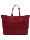 Tommy Hilfiger X Sofia Richie Grainge The Sofia Capsule Leather Tote Bag In Red