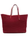 Tommy Hilfiger X Sofia Richie Grainge The Sofia Capsule Leather Tote Bag In Red