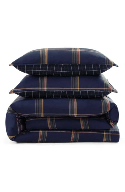 Tommy Hilfiger Beacon Plaid Duvet Cover & Shams Set In Blue
