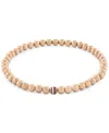 Tommy Hilfiger Beaded Stainless Steel Stretch Bracelet In Carnation