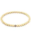 Tommy Hilfiger Stripe Metal Bead Bracelet In Gold Plate