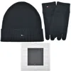 Tommy Hilfiger Beanie And Gloves Gift Set Navy In Navy